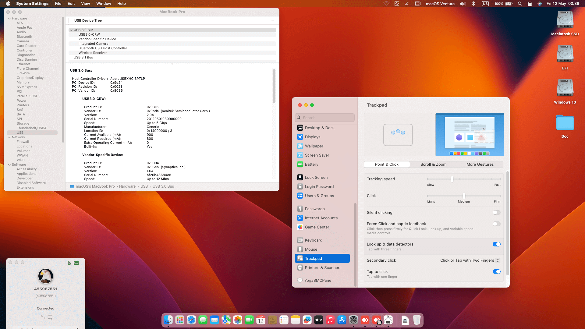 Lenovo Thinkpad P52S [KabyLake R   Intel UHD 620 + PS2 SMBUS]   OpenCore 1